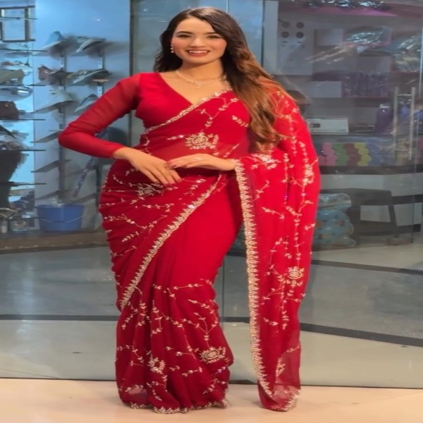 Latest Designer Georgette Saree S-134