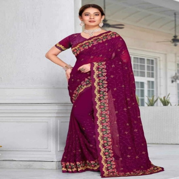 Latest Designer Georgette Saree S-142