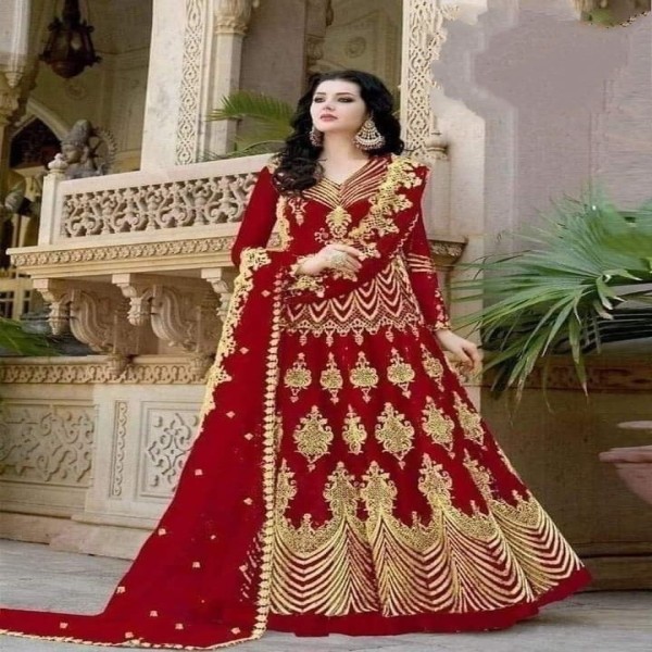 Georgette Embroidary Party Wear three peace 103