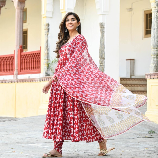 Exclusive Cotton Skin Print High Quality Three Piece For Women - 3 Pice Dress 27