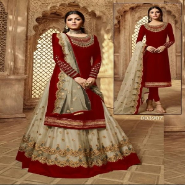 Georgette Embroidary Party Wear three peace 131