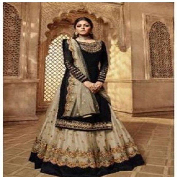 Georgette Embroidary Party Wear three peace 132