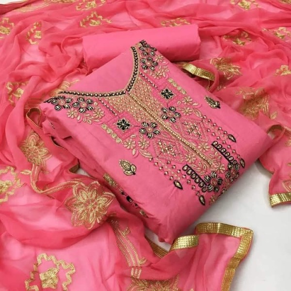 Georgette Embroidary Party Wear three peace 139